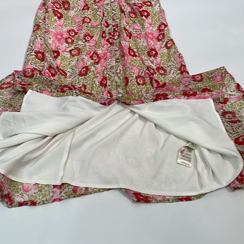 NWT Anthropologie Midi Dress Size 6 Delicate Floral Print - Picture 11 of 14